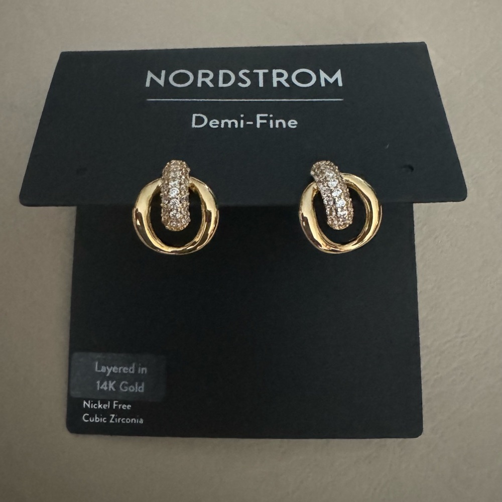 Nordstrom’s Demi Fine Gold plated earrings